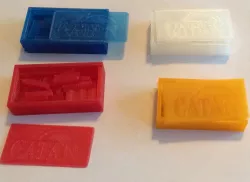 Half Size Catan Settlement/City/Road storage box
