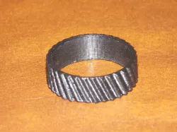 Helical Gear Wedding Ring