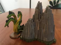 Heroscape Rock Outcrop (3 Hex)