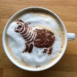 Hippo Cappuccino Stencil