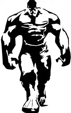 Hulk Wall Stencil