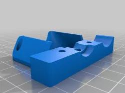 Hypercube Evolution Retainer for E3Dv6 Extruder Mount with 18mm Z Probe AND 40mm Fan Mount
