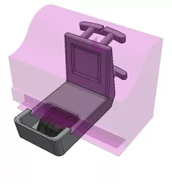 Logitech Harmony IR Mini Blaster mount for LG 55UH615A TV
