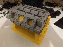 Massive Lego V6 Engine