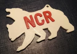 NCR emblem keychain