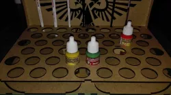 Paint and brush organizer