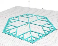 Parametric Fractal Snowflake