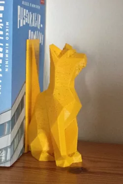 Polygon Mesh Cat Bookend