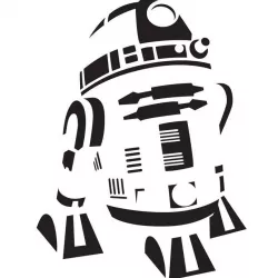 R2D2 Airbrush Stencil