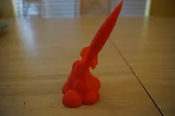 Rocket with clouds