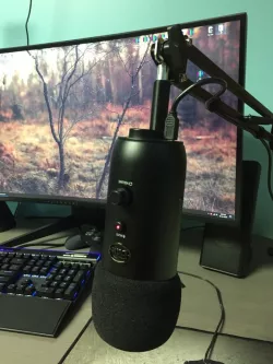 Short Microphone mount extension / adapter (Blue Yeti)