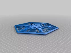 snowflake coaster