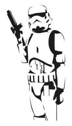 Stormtrooper Wall Stencil 2