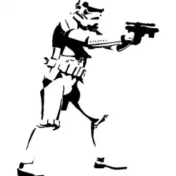 Stormtrooper Wall Stencil