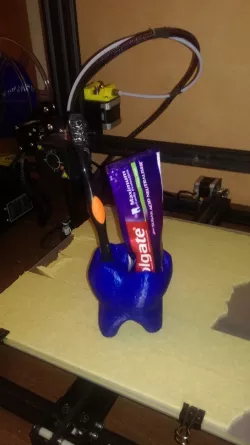 toothbrush and toothpaste holder