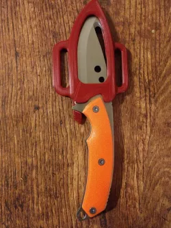 Tree Line Fixed Blade w/gut hook Sheath (Tractor Supply cheap knife)