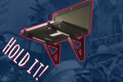 Universal tool wall holder for netbooks/notebooks/repair manuals/etc.