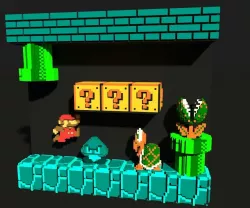 Voxel Mario Underground