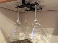 Wine Glass Holder (large glass & longer mount)