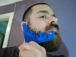 Winter beard shaping tool