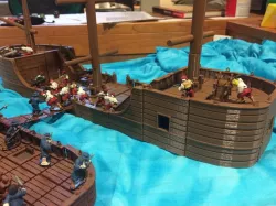 28mm miniature Boat Tiles PART 2: Raised Decks