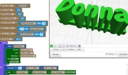 3D Names using BlocksCAD