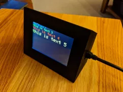 Adafruit Huzzah ESP8266 with 3.5" TFT Featherwing table top case