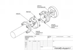 Adapter for ATI Mini40 Force/Torque Sensor to KUKA LWR Robot