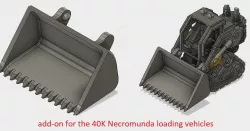 add-on Dozer blade 40K Necromunda loading vehicles