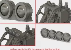 add-on spotlights 40K Necromunda loading vehicles