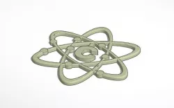 Atom Necklace (Carbon)