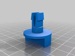 Audi warning triangle cover clip