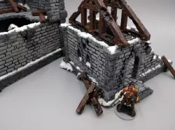 Beams & Timbers (Regular and Damaged) - 28mm gaming