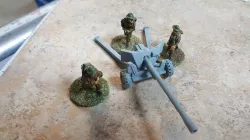 British WW2 6 pounder anti-tank gun 28mm scale