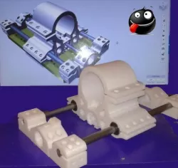 Cariage Z System For ROOT 3 CNC (or others CNC systems) - For 52 & 65 mm Diameter Spindle-- FORK (in progress)