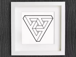 Customizable Optical Illusion Triangle