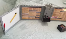 DM Screen with Dice Tower