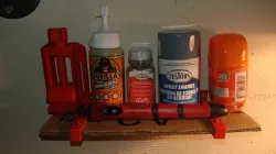 Floating Cardboard Shelf Brackets
