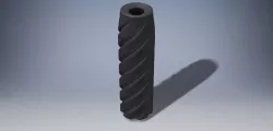 Fluted Mock Integral Airsoft Suppressor