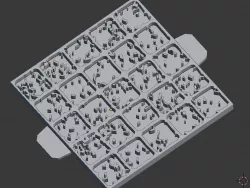 Foam Terrain Stamp - Snow / Dirt - 1" grids