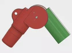 Folding adapter for telescopic landing net