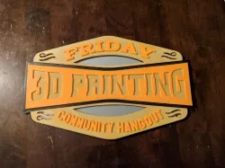 Friday 3d Printing Community Hangout ( F3DPCH ) Logo