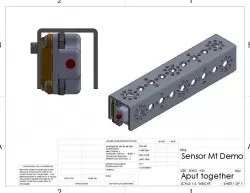 FTC Sensor Mount For Modern Robotics Touch Sensor is Sturdy