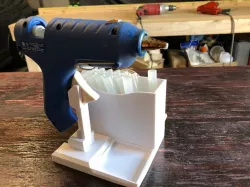 Glue Gun Caddy Stand w Cord Wrap