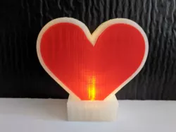 LED Heart Dual and Single Extruder