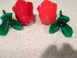 Low Poly Rose Magnetic