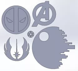 Marvel and Star Wars Emblems
