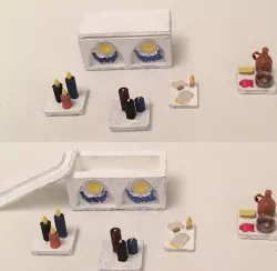 Miniature Moon Altar with Accessories