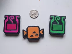Monster Hunter Icon Magnets Potion and Meat