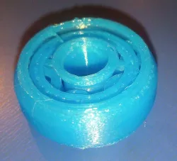 Parametrized 608 Bearing (Fully Printable)